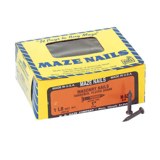 Maze 2d x 1 In. 9 ga Hardened Steel Fluted Masonry Nails (176 Ct., 1 Lb.) 