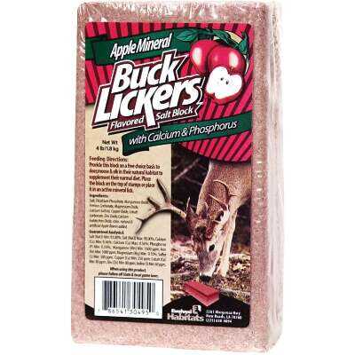 Buck Lickers 4 Lb. Flavored Salt Block With Calcium & Phosphorous