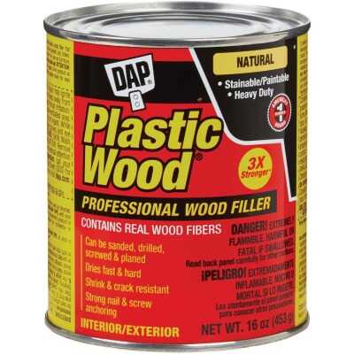 DAP Plastic Wood 16 Oz. Natural Solvent Professional Wood Filler